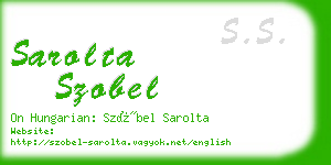 sarolta szobel business card